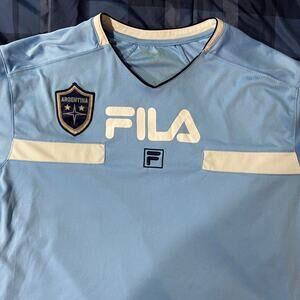 Fila argentina soccer jersey 22.5x27.5in